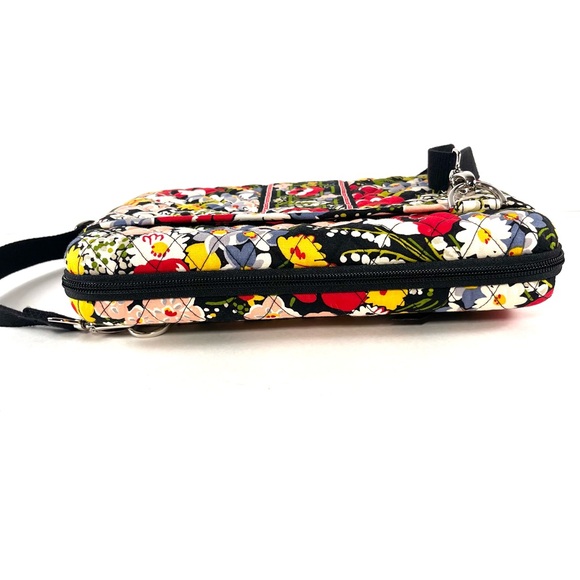 Vera Bradley Floral Laptop Bag - Black, Red, Yellow - Picture 4 of 10